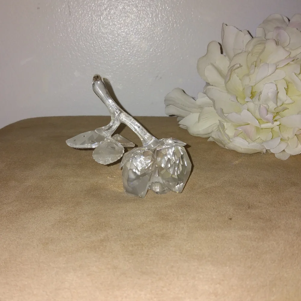 Swarovski Crystal The Rose Flower Statue - Picture 4 of 10